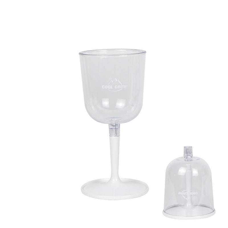 Outdoor Camping Red Wine Cup Shatterproof Plastic Stemware Detachable Portable Wine Cup Champagne Cup