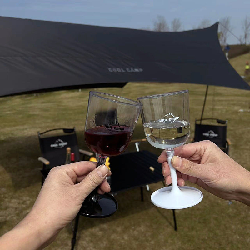 Outdoor Camping Red Wine Cup Shatterproof Plastic Stemware Detachable Portable Wine Cup Champagne Cup