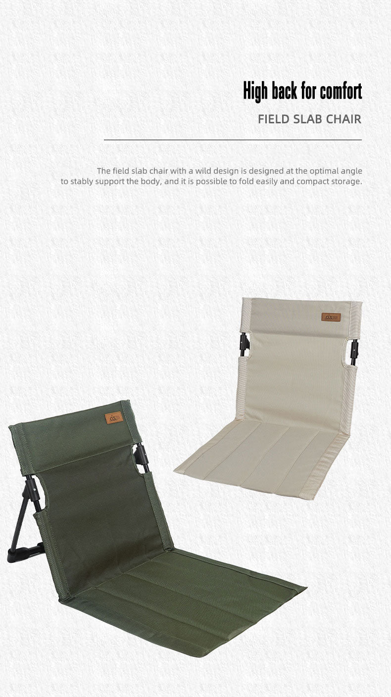 Outdoor camping backrest cushion chair portable folding chair tent leisure chair balcony park lawn picnic chair