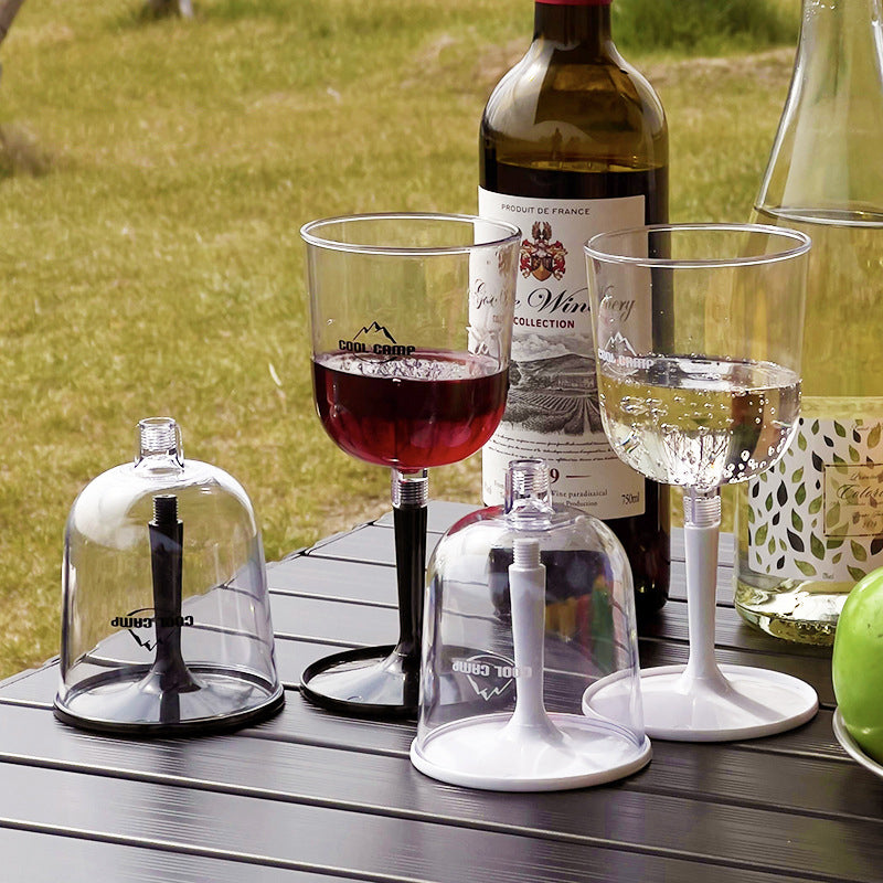 Outdoor Camping Red Wine Cup Shatterproof Plastic Stemware Detachable Portable Wine Cup Champagne Cup