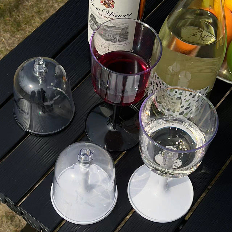 Outdoor Camping Red Wine Cup Shatterproof Plastic Stemware Detachable Portable Wine Cup Champagne Cup