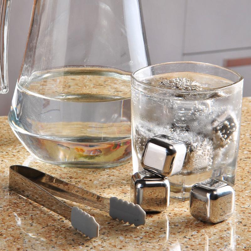 1PC  Stainless Steel Whisky Ice Cubes Quick Freezing Wine Beer Cooler Liquor Cooling Rocks KTV Accessories