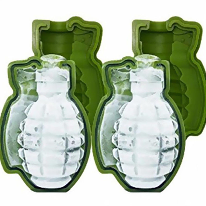 3D Ice Buckets Cube Mold Grenade Shape Ice Cream Maker Bar Drinks Whiskey Wine Ice Maker Silicone Kitchen Tool