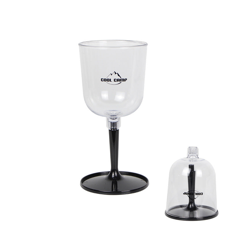 Outdoor Camping Red Wine Cup Shatterproof Plastic Stemware Detachable Portable Wine Cup Champagne Cup