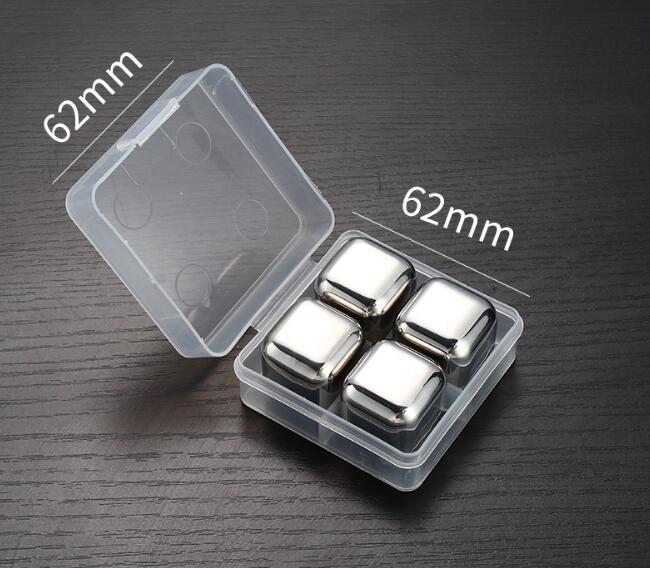 1PC  Stainless Steel Whisky Ice Cubes Quick Freezing Wine Beer Cooler Liquor Cooling Rocks KTV Accessories